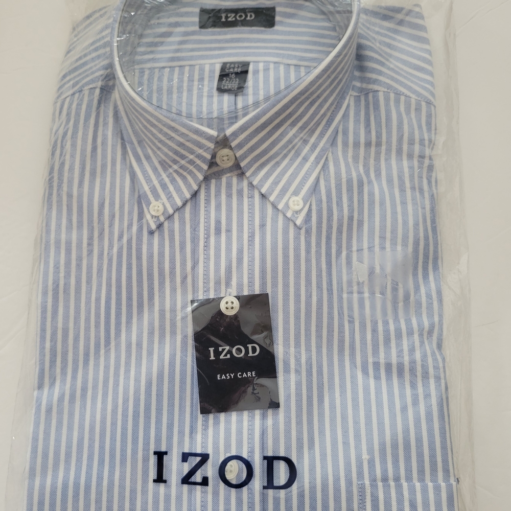 IZOD Blue Striped Men's Shirt